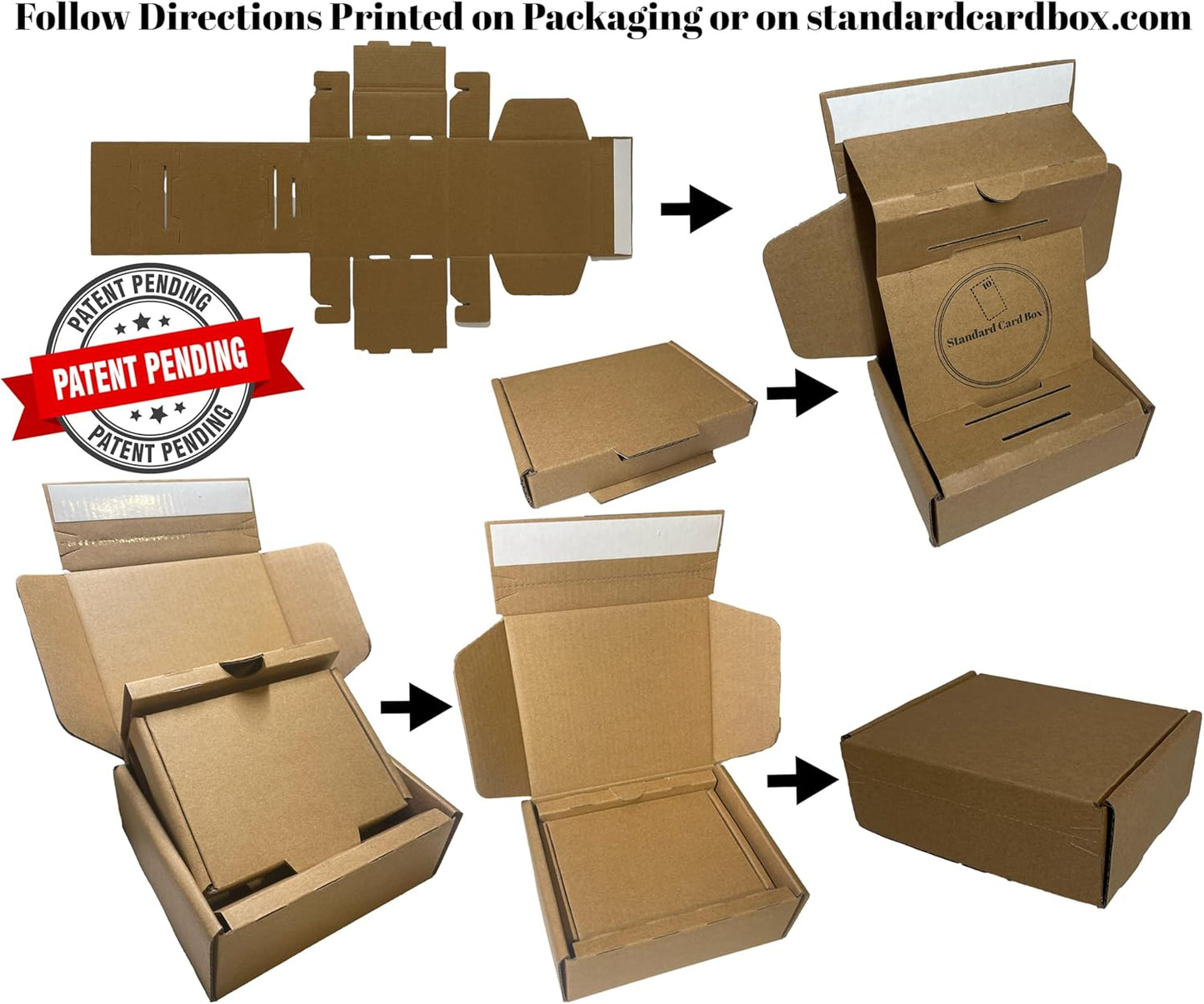 Trading Card Shipping Kit, 20 Count, Small Box - With Cardboard Protector, Plastic Envelopes, Rigid Mailers